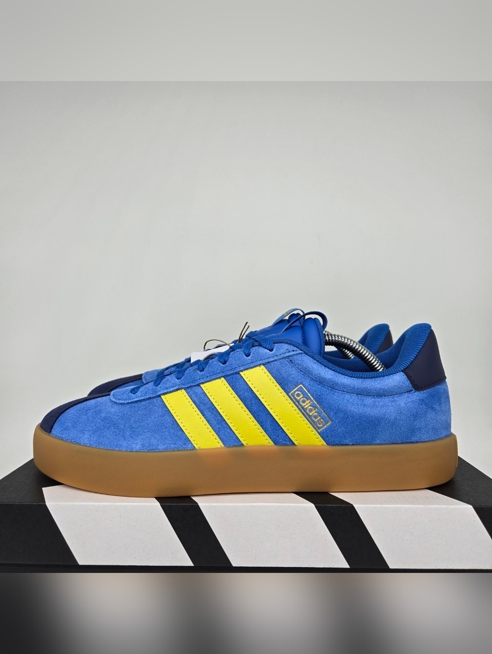 adidas Men's VL Court 3.0 JP5286 Bright Royal Pure Sulfur Shoes Size 11.5 New